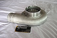 Aluminum Precision Turbo Housing BEFORE Chrome-Like Metal Polishing and Buffing Services