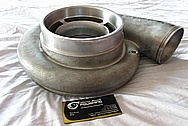 Aluminum Turbo Housing BEFORE Chrome-Like Metal Polishing and Buffing Services