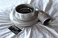 Aluminum Turbo Housing BEFORE Chrome-Like Metal Polishing and Buffing Services