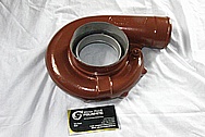 Aluminum Turbo Housing BEFORE Chrome-Like Metal Polishing and Buffing Services / Restoration Services 