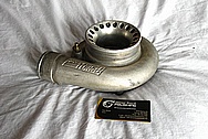 Precision Turbo Aluminum Turbocharger Housing BEFORE Chrome-Like Metal Polishing and Buffing Services / Restoration Services