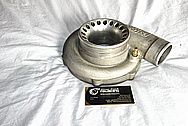 Precision Turbo Aluminum Turbocharger Housing BEFORE Chrome-Like Metal Polishing and Buffing Services / Restoration Services