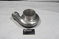 Aluminum Turbocharger Compressor Housing BEFORE Chrome-Like Metal Polishing and Buffing Services / Restoration Services