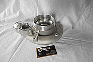 Aluminum Turbo Housing BEFORE Chrome-Like Metal Polishing and Buffing Services / Restoration Services 
