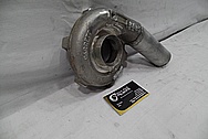 Garrett Aluminum Turbo Housing BEFORE Chrome-Like Metal Polishing and Buffing Services