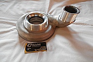 Aluminum Turbo Housing BEFORE Chrome-Like Metal Polishing and Buffing Services