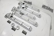 Jaguar Aluminum Valve Covers AFTER Chrome-Like Metal Polishing - Aluminum Polishing - Valve Cover Polishing Services