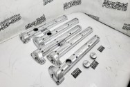 Jaguar Aluminum Valve Covers AFTER Chrome-Like Metal Polishing - Aluminum Polishing - Valve Cover Polishing Services