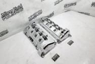 Ford Mustang DOHC Aluminum Valve Covers AFTER Chrome-Like Metal Polishing - Aluminum Polishing - Valve Cover Polishing Services