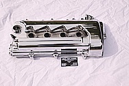 4 Cylinder Aluminum Valve Cover AFTER Chrome-Like Metal Polishing and Buffing Services