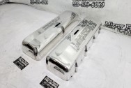 Alan Johnson Cylinder Heads Aluminum Valve Covers AFTER Chrome-Like Metal Polishing - Aluminum Polishing - Valve Cover Polishing Services