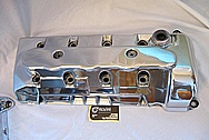Ford Mustang Cobra DOHC V8 Aluminum Valve Covers AFTER Chrome-Like Metal Polishing and Buffing Services