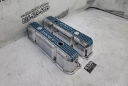 Mopar Performance Aluminum Valve Covers AFTER Chrome-Like Metal Polishing and Buffing Services / Restoration Services - Aluminum Polishing - Valve Cover Polishing Plus Custom Painting Services