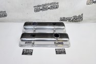 Aluminum Finned Valve Covers AFTER Chrome-Like Metal Polishing and Buffing Services / Restoration Services - Aluminum Polishing - Valve Cover Polishing Plus Custom Painting Services