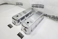 Aluminum Valve Covers AFTER Chrome-Like Metal Polishing and Buffing Services / Restoration Services - Aluminum Polishing - Valve Cover Polishing