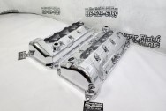 Ford Mustang Cobra Aluminum Valve Covers AFTER Chrome-Like Metal Polishing - Aluminum Polishing - Valve Cover Polishing Service