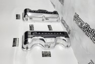 Chevrolet Corvette Aluminum Valve Covers AFTER Chrome-Like Metal Polishing - Aluminum Polishing - Valve Cover Polishing Service
