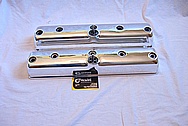 1950 Riley RMC 2 1/2 Aluminum Valve Covers AFTER Chrome-Like Metal Polishing and Buffing Services