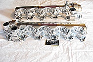 2005, 2006, 2007, 2008, 2009, 2010 Ford Mustang 4.6L V8 Magnesium Valve Covers AFTER Chrome-Like Metal Polishing and Buffing Services Plus Clearcoating Services