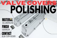 Ford Racing Aluminum Valve Covers AFTER Chrome-Like Metal Polishing and Buffing Services | Restoration Services | Valve Cover Polishing