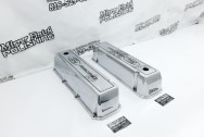 Ford Racing Aluminum Valve Covers AFTER Chrome-Like Metal Polishing and Buffing Services | Restoration Services | Valve Cover Polishing