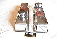 Bill Mitchell 427 Cubic Inch 525HP Engine Aluminum Valve Covers AFTER Chrome-Like Metal Polishing and Buffing Services Plus Clearcoating and Custom Painting Services