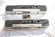 1966 Pontiac GTO M/T Aluminum Valve Covers AFTER Chrome-Like Metal Polishing and Buffing Services