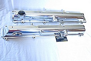 1993-1998 Toyota Supra Turbo 2JZ-GTE Aluminum Valve Covers AFTER Chrome-Like Metal Polishing and Buffing Services