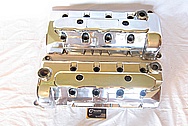 Ford Mustang V8 Aluminum Valve Covers and Coil Covers AFTER Chrome-Like Metal Polishing and Buffing Services