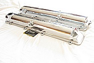 1993 - 1998 Toyota Supra 2JZ-GTE 3.0L Engine Aluminum Valve Covers AFTER Chrome-Like Metal Polishing and Buffing Services