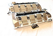 Ford Shelby GT500 V8 Aluminum Valve Covers AFTER Chrome-Like Metal Polishing and Buffing Services