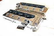 Ford Shelby GT500 V8 Aluminum Valve Covers AFTER Chrome-Like Metal Polishing and Buffing Services