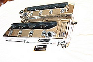Ford Shelby GT500 V8 Aluminum Valve Covers AFTER Chrome-Like Metal Polishing and Buffing Services