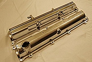 Toyota Supra 2JZ-GTE 3.0 L Turbo Aluminum Valve Covers AFTER Chrome-Like Metal Polishing and Buffing Services