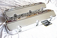 Chevrolet Aluminum Engine Valve Covers AFTER Chrome-Like Metal Polishing and Buffing Services