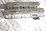 Chevrolet Aluminum Engine Valve Covers AFTER Chrome-Like Metal Polishing and Buffing Services