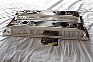 Chevrolet Corvette Aluminum Engine Valve Covers AFTER Chrome-Like Metal Polishing and Buffing Services Plus Painting Services 