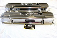 Mickey Thompson Aluminum Valve Covers AFTER Chrome-Like Metal Polishing and Buffing Services / Restoration Services 