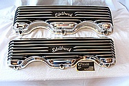 Edelbrock Aluminum Valve Covers AFTER Chrome-Like Metal Polishing and Buffing Services / Restoration Services Plus Custom Painting Services