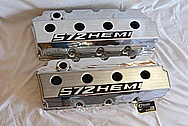 HEMI 572 Aluminum Valve Covers AFTER Chrome-Like Metal Polishing and Buffing Services / Restoration Services Plus Custom Painting Services Plus Custom Painting Services 