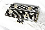 Aluminum Valve Covers AFTER Chrome-Like Metal Polishing and Buffing Services / Restoration Services Plus Custom Painting Services