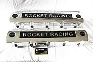 Rocket Racing Aluminum V8 Valve Covers AFTER Chrome-Like Metal Polishing and Buffing Services / Restoration Services / Painting Services 