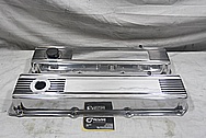 Aluminum V8 Valve Covers AFTER Chrome-Like Metal Polishing and Buffing Services / Restoration Services / Painting Services 