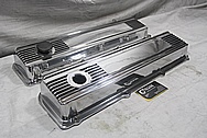 Aluminum V8 Valve Covers AFTER Chrome-Like Metal Polishing and Buffing Services / Restoration Services / Painting Services 
