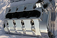 Ford Mustang Cobra Aluminum Valve Covers AFTER Chrome-Like Metal Polishing and Buffing Services