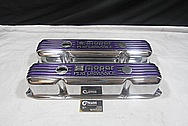 Mopar Performance Aluminum V8 Engine Valve Covers AFTER Chrome-Like Metal Polishing and Buffing Services