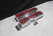 1960's Mickey Thompson Vintage Aluminum V8 Engine Valve Covers AFTER Chrome-Like Metal Polishing and Buffing Services Plus Custom Painting Services 