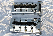 Ford Mustang Cobra Aluminum Valve Covers AFTER Chrome-Like Metal Polishing and Buffing Services