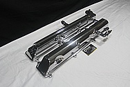 1960's Mickey Thompson Vintage Aluminum V8 Engine Valve Covers BEFORE Chrome-Like Metal Polishing and Buffing Services Plus Custom Painting Services 
