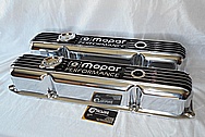 Mopar Performance Aluminum Engine Valve Covers AFTER Chrome-Like Metal Polishing and Buffing Services Plus Custom Painting Services